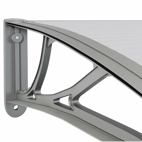 Deurluifel Grijs 400x100 cm Polycarbonaat 6