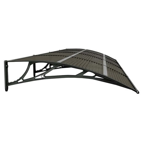 Deurluifel Zwart 400x100 cm Polycarbonaat 5
