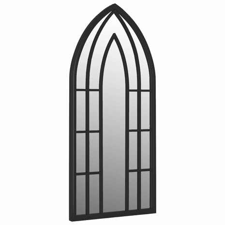 Spiegel 70x30 cm ijzer zwart 3