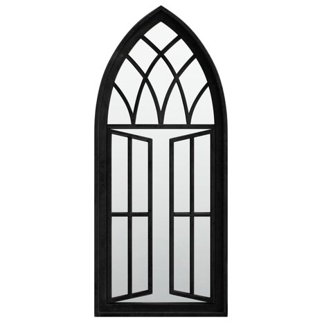 Spiegel 70x30 cm ijzer zwart 2
