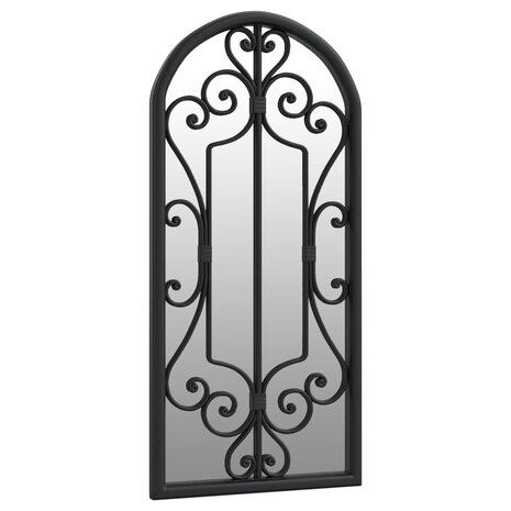 Spiegel 100x45 cm ijzer zwart 3