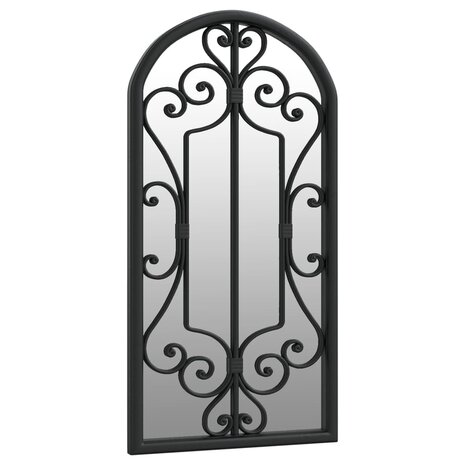 Spiegel 70x30 cm ijzer zwart 3