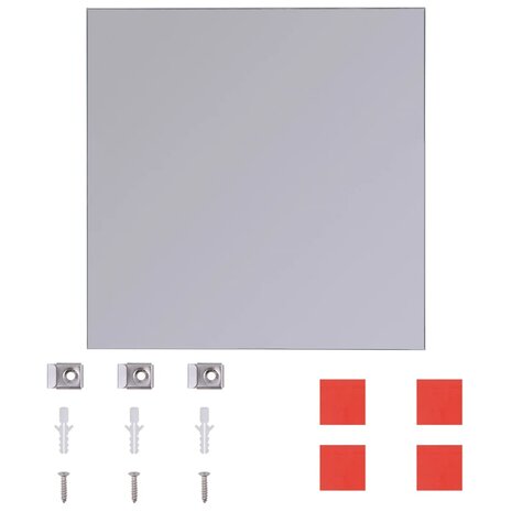 Spiegeltegels frameloos 16 st 20,5 cm glas 5