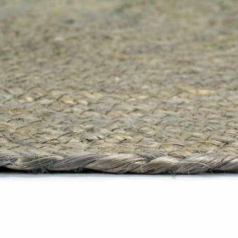 Placemats 4 st rond 38 cm jute effen grijs 3