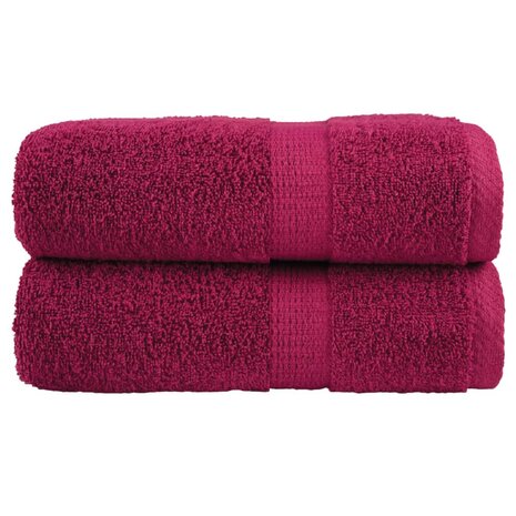 Gastendoekjes SOLUND 2 st 600 g/m&sup2; 30x50 cm bordeauxrood 1