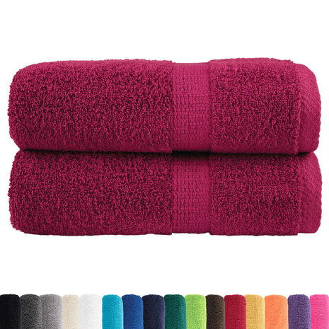 Gastendoekjes SOLUND 2 st 600 g/m&sup2; 30x50 cm bordeauxrood 2