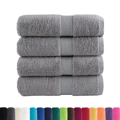 Gastendoekjes SOLUND 4 st 600 g/m&sup2; 30x50 cm grijs 2
