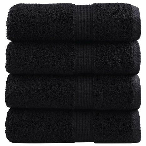 Gastendoekjes SOLUND 4 st 600 g/m&sup2; 30x50 cm zwart 1