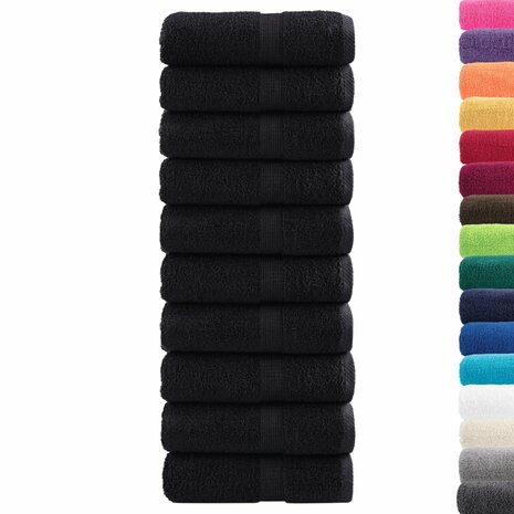Gastendoekjes SOLUND 10 st 600 g/m&sup2; 30x50 cm zwart 2