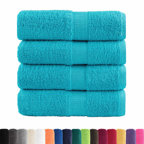 Gastendoekjes SOLUND 4 st 600 g/m&sup2; 30x50 cm turquoise 2