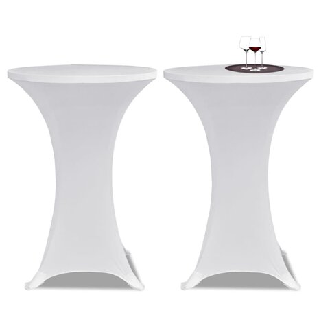 Statafelhoes Stretch &Oslash;80cm Wit (2 stuks) 1