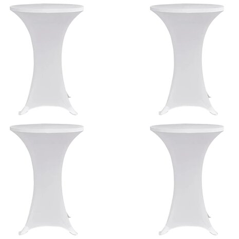 Statafelhoes 4 st stretch &Oslash;60 cm wit 1