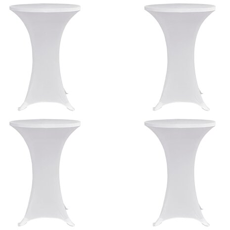 Statafelhoes 4 st stretch &Oslash;70 cm wit 1