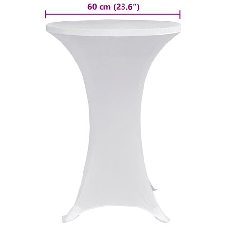 Statafelhoes 4 st stretch &Oslash;70 cm wit 6
