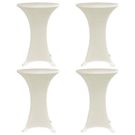 Statafelhoes 4 st stretch &Oslash;60 cm cr&egrave;me 1