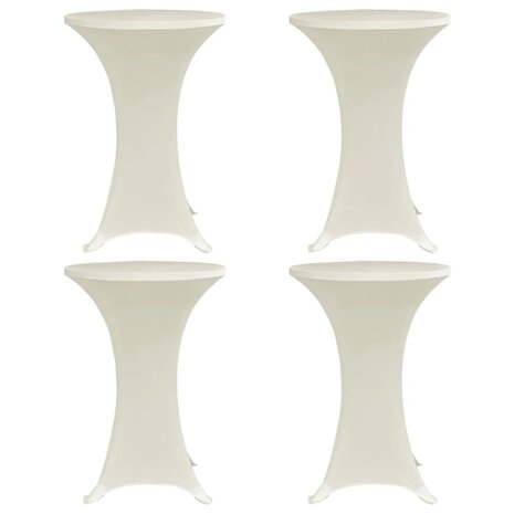 Statafelhoes 4 st stretch &Oslash;70 cm cr&egrave;me 1