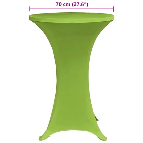 Tafelhoes stretch 4 st 70 cm groen 6