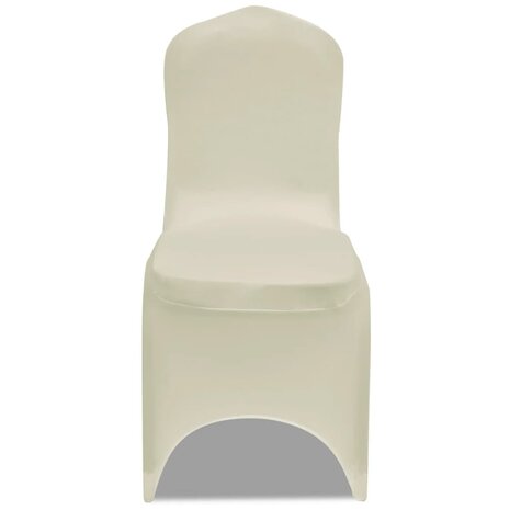 Stoelhoezen  stretch 18 st cr&egrave;me 3