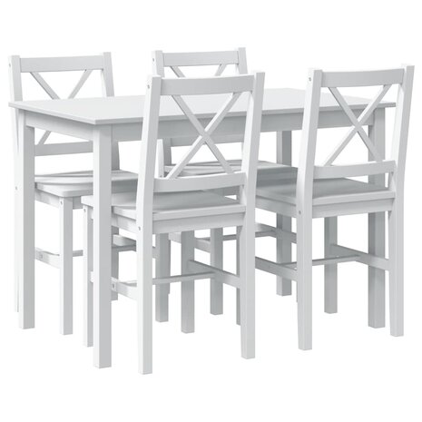 5-delige Eethoek wit   2