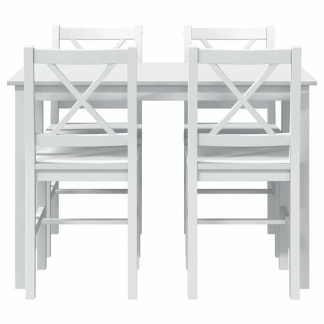 5-delige Eethoek wit   5