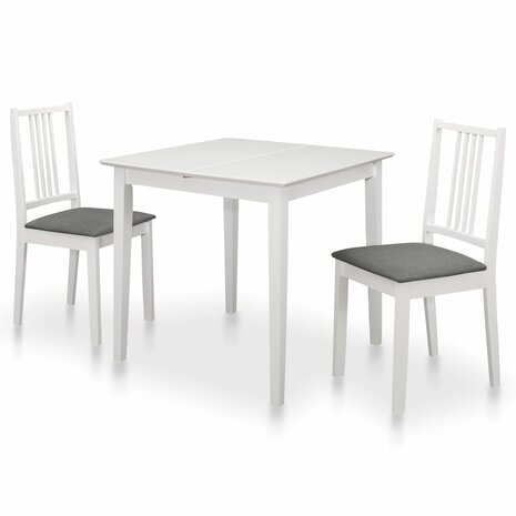 3-delige Eethoek MDF wit 1