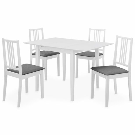 5-delige Eethoek MDF wit 1