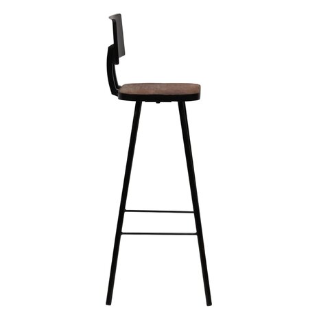 3-delige Barset massief gerecycled hout 10