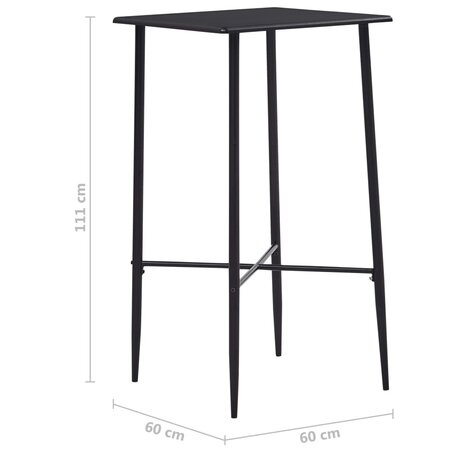3-delige Barset stof zwart 12