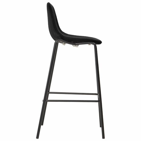 5-delige Barset stof zwart 5