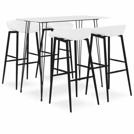 5-delige Barset wit 1