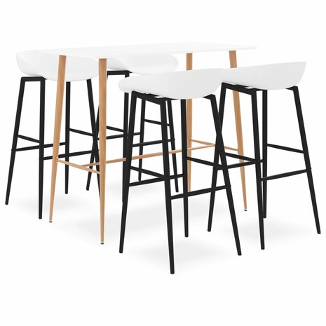 5-delige Barset wit 1