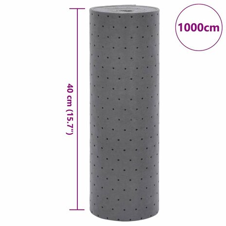 Olie-absorberende pad 40x1000 cm grijs 8