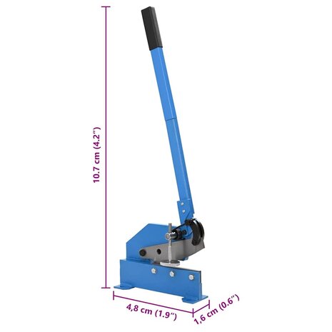 Hefboomschaar 200 mm blauw 8