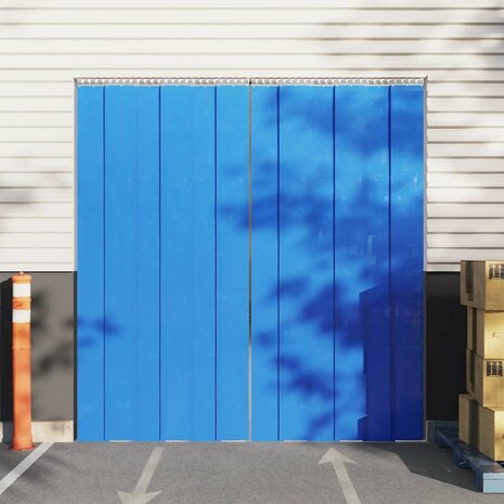 Deurgordijn 200x1,6 mm 50 m PVC blauw 1