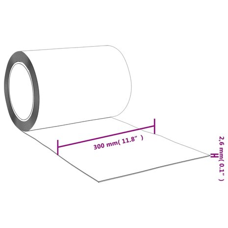 Strokengordijn op rol 2,6x300 mm 25 m PVC 7