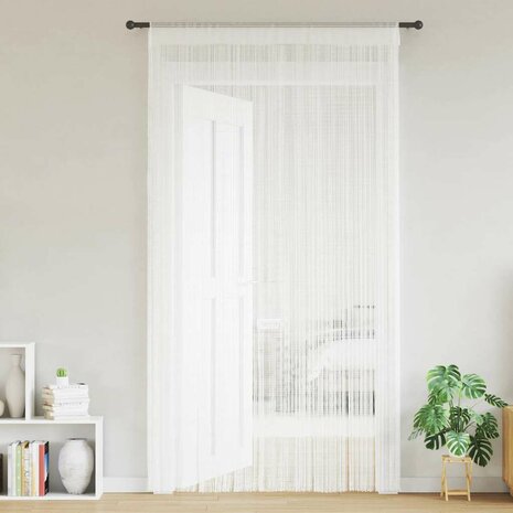 Draadgordijnen 2 st 100x250 cm wit 2