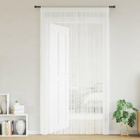 Draadgordijnen 2 st 140x250 cm wit 2