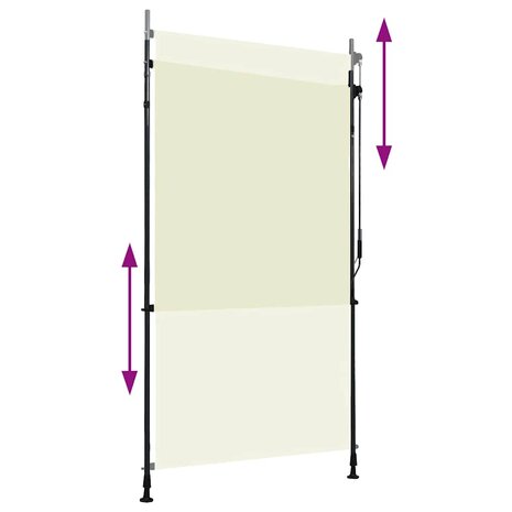 Rolgordijn voor buiten 120x270 cm cr&egrave;me 3
