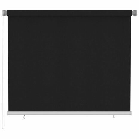 Rolgordijn voor buiten 180x140 cm zwart 2