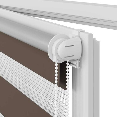 Duo Rolgordijn 40x100 cm stofbreedte 36,7 cm koffiebruin 9