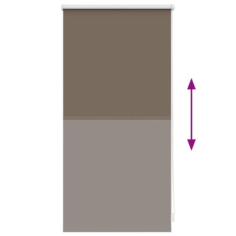 Rolgordijn verduisterend 40x100 cm stofbreedte 40 cm koffiebruin 9