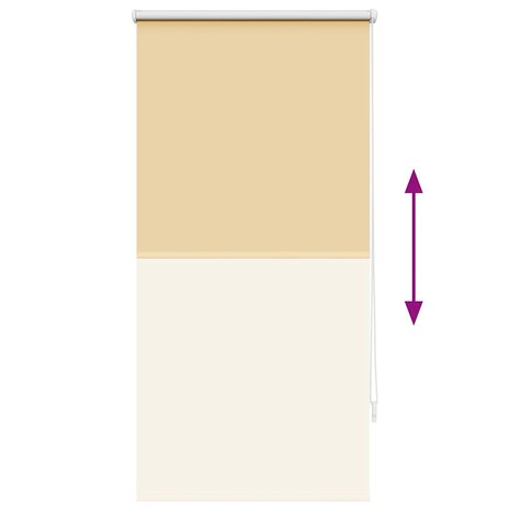 Rolgordijn verduisterend 60x120 cm stofbreedte 60 cm beige 9