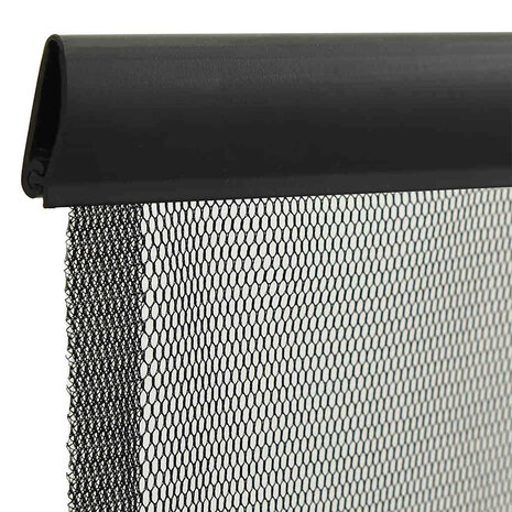 Vliegengordijn 100x220 cm polyester mesh zwart 4