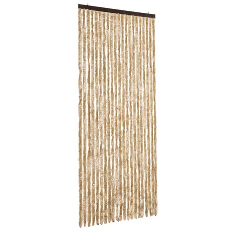 Vliegengordijn 90x220 cm chenille beige 2