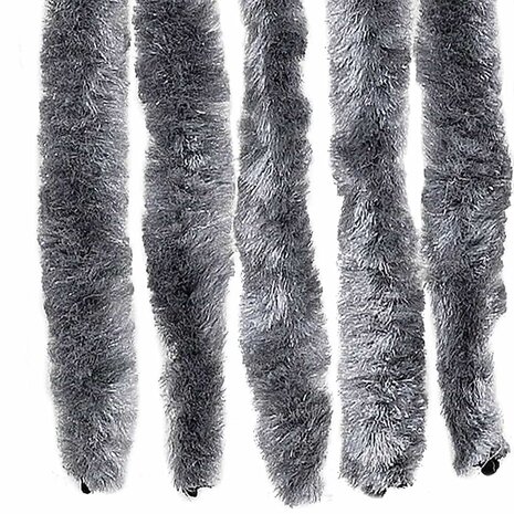 Vliegengordijn 56x185 cm chenille zilverkleurig 5