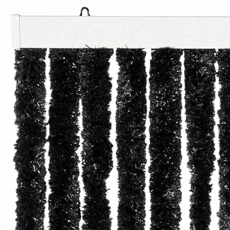 Vliegengordijn 56x185 cm chenille antraciet 4