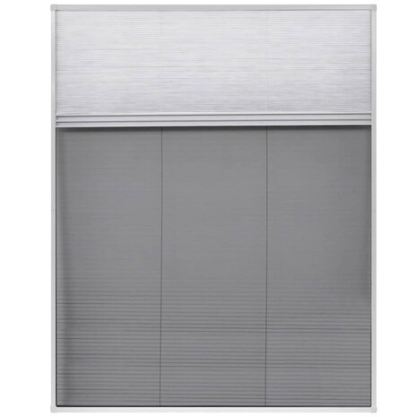 Raamhor pliss&eacute; met verduistering 80x100 cm aluminium  3
