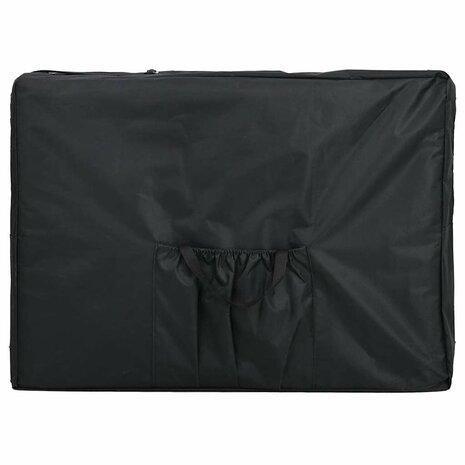 Massagetafel inklapbaar met aluminium frame (vier delen / cr&egrave;mewit) 3