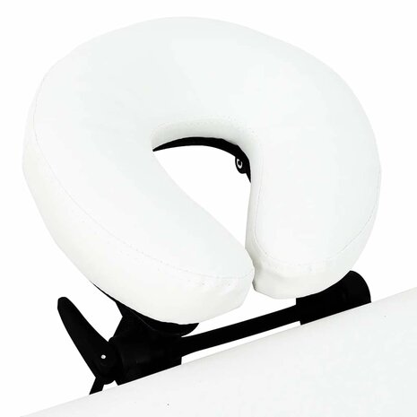 Massagetafel inklapbaar met aluminium frame (vier delen / cr&egrave;mewit) 5