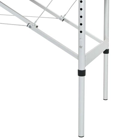 Massagetafel inklapbaar met aluminium frame (vier delen / cr&egrave;mewit) 6